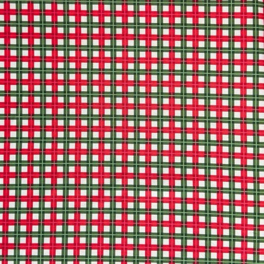 Christmas Printed Mini Matt TikTok Plaid - Ragland Fabrics