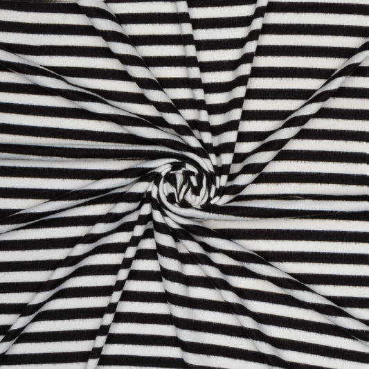 Chunky Jersey Knit Black & White - Ragland Fabrics