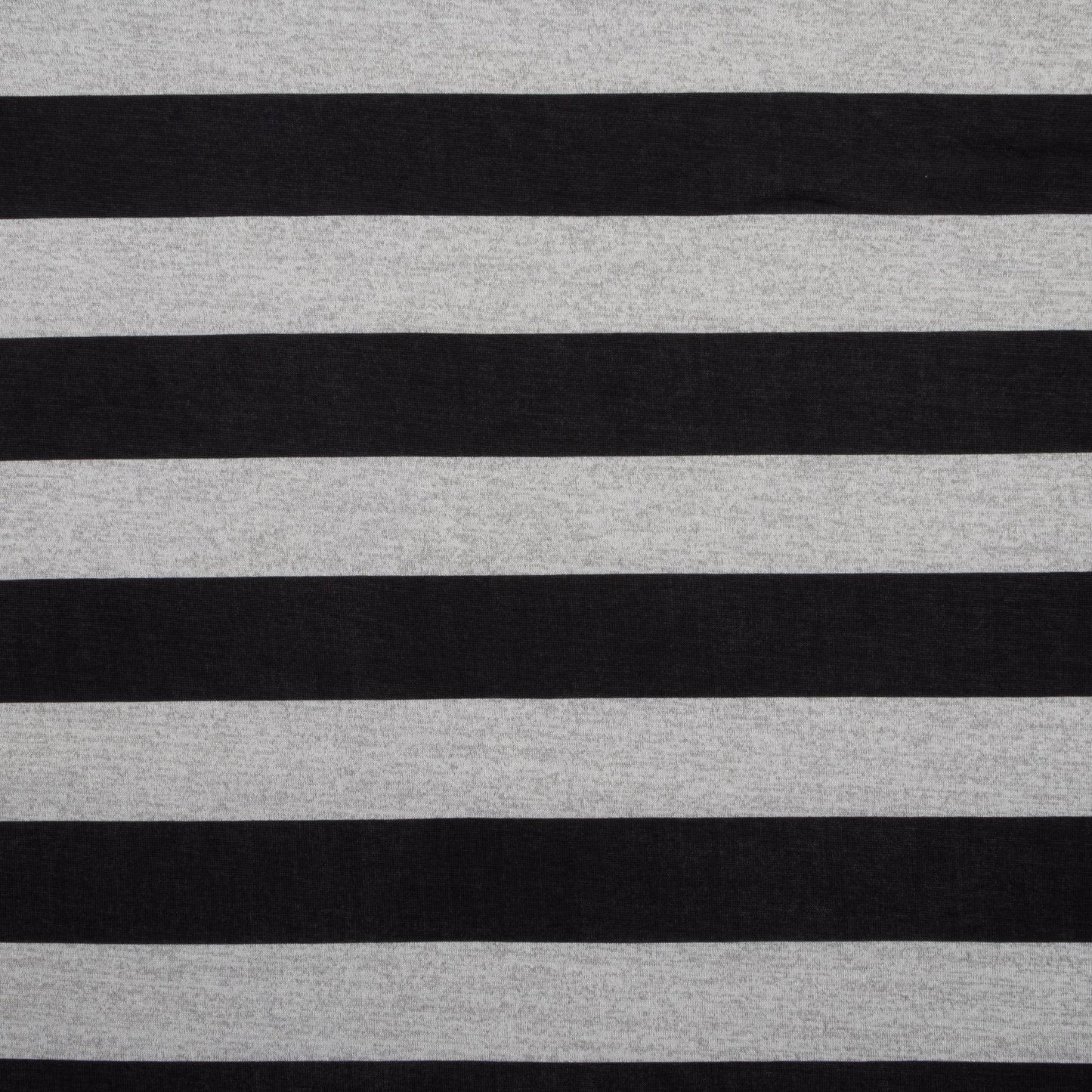 Chunky Jersey Knit Melange Black Stripe - Ragland Fabrics