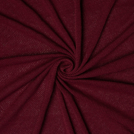 Chunky Knit Maroon - Ragland Fabrics