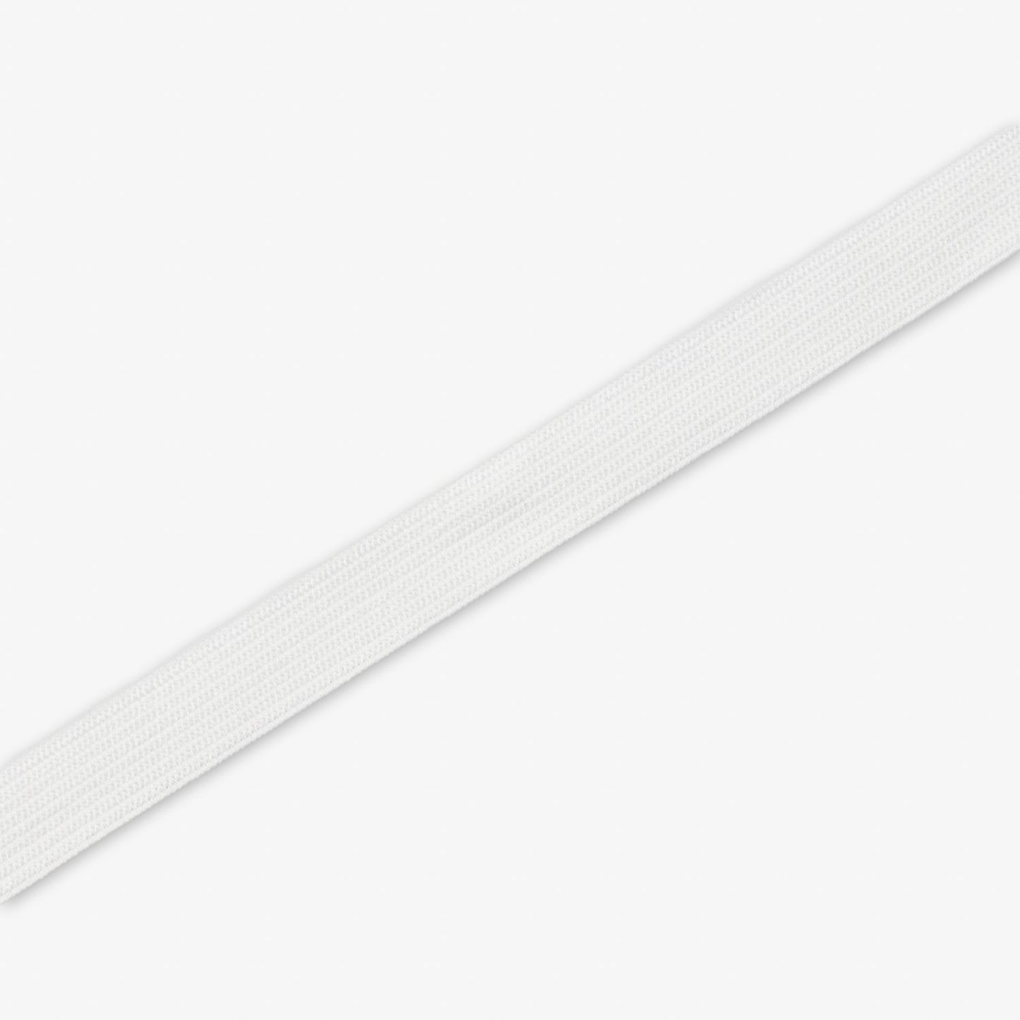 CLEARANCE SALE | Elastic Knitted 15mm White - Ragland Fabrics