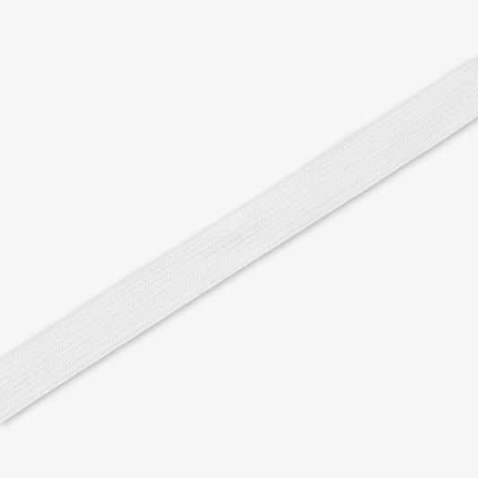 CLEARANCE SALE | Elastic Knitted 15mm White - Ragland Fabrics