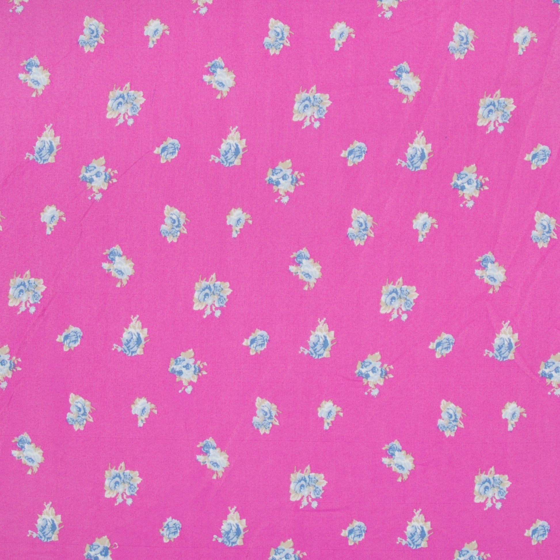 Printed Georgette Floral Blue - Ragland Fabrics