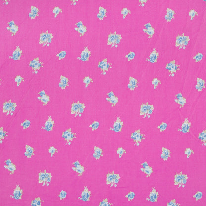 Printed Georgette Floral Blue - Ragland Fabrics