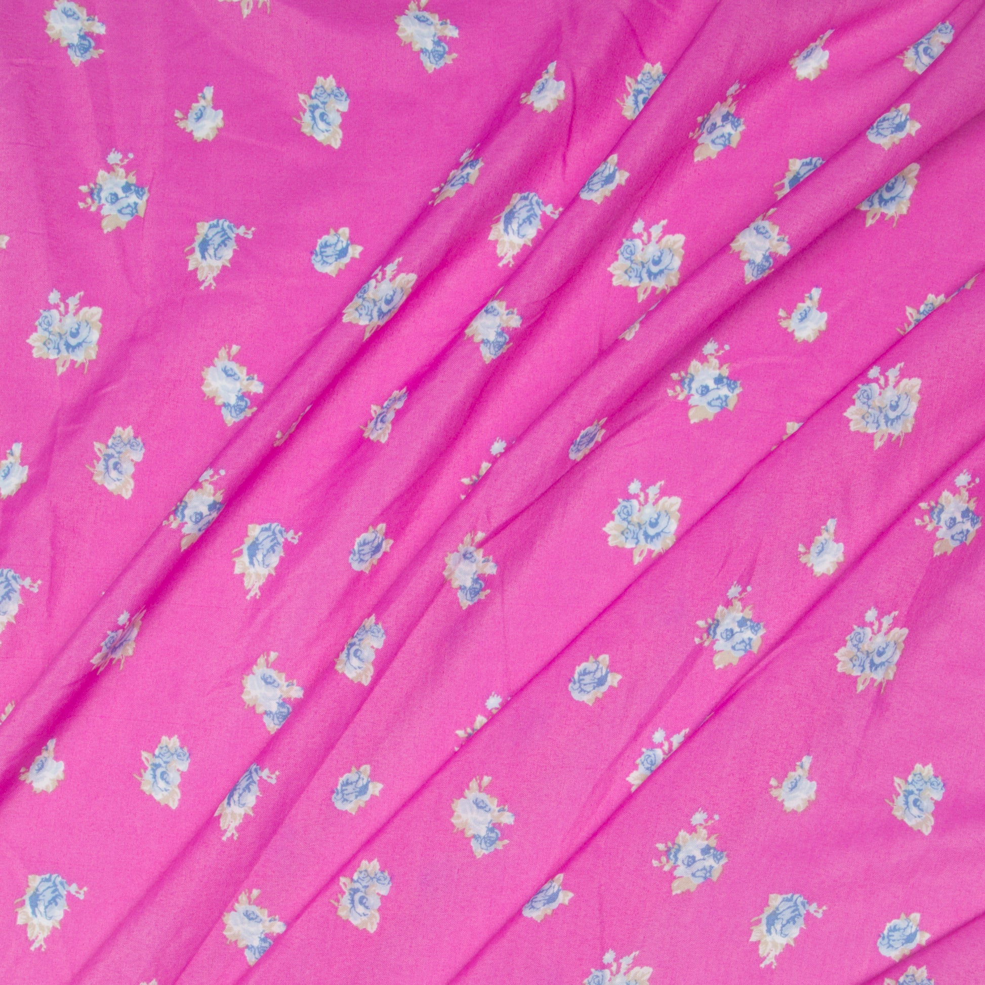 Printed Georgette Floral Blue - Ragland Fabrics