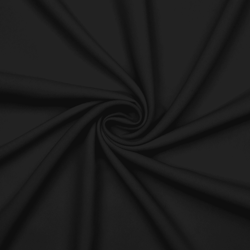 Cotton Blend Shirting 150cm - BLACK - Ragland Fabrics