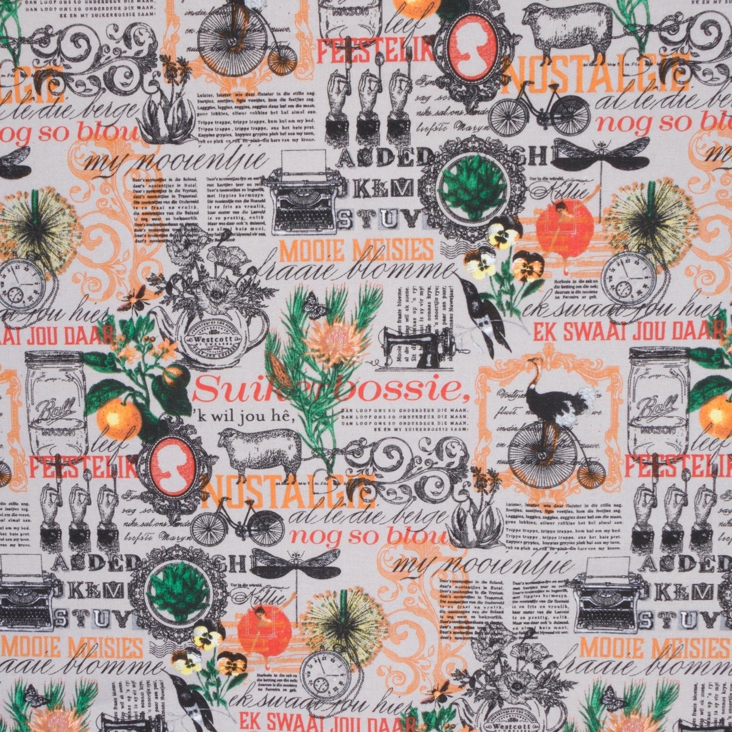 Cotton Canvas Printed Col 3 - Ragland Fabrics