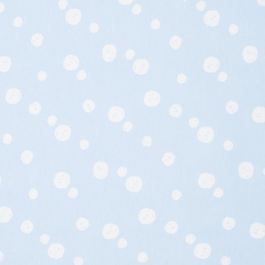 Cotton Knit Sky Blue Smiley Print - Ragland Fabrics