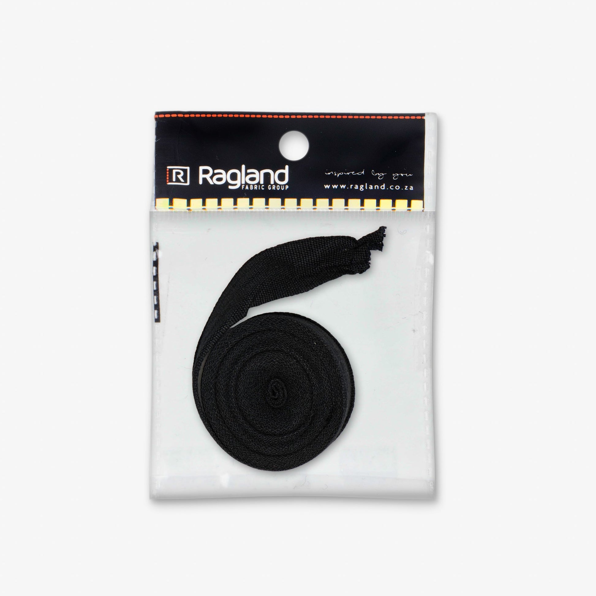 Cotton Tape - 19mm | Black - Ragland Fabrics