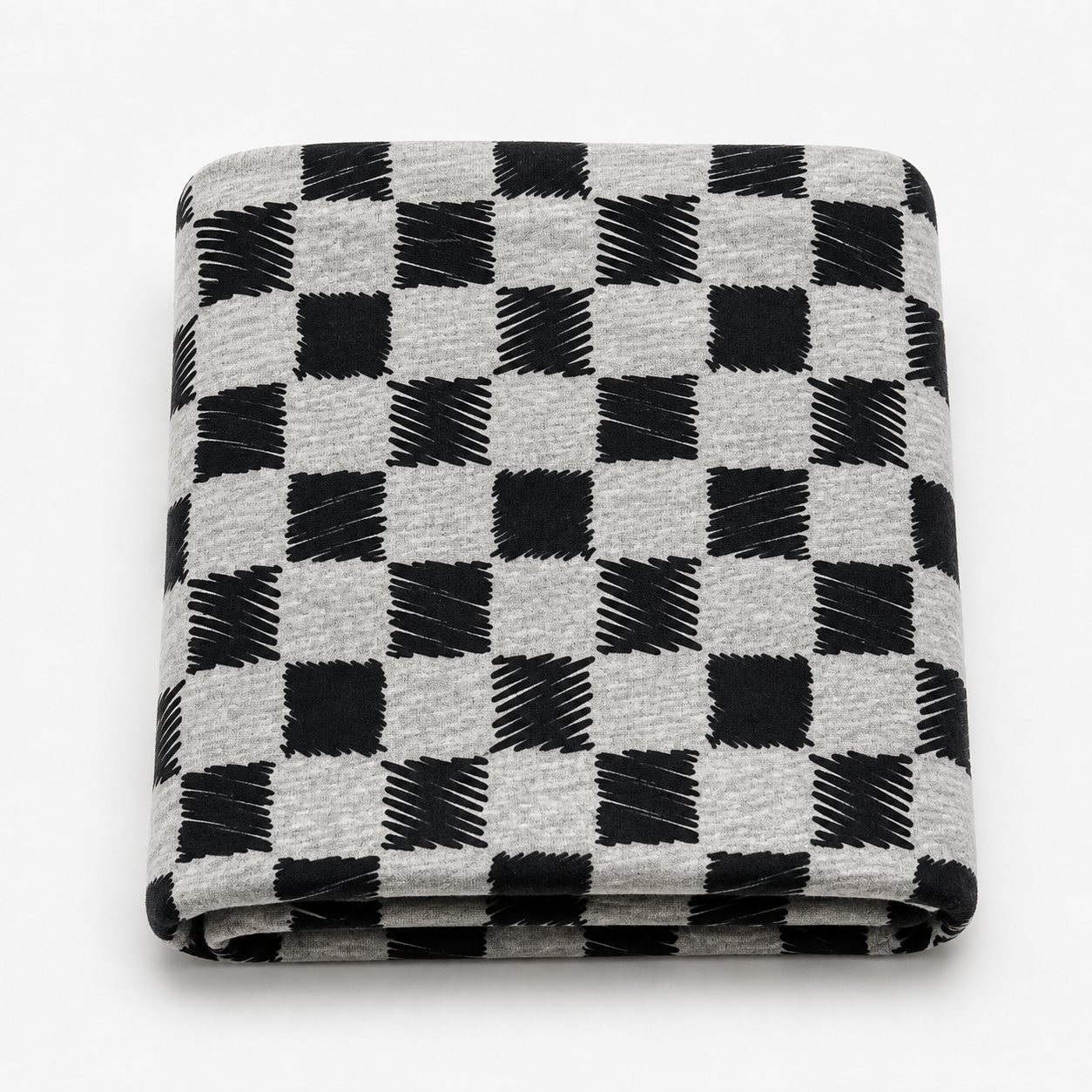 Last Of The Bests | 1.5m x 1.4m Cotton Knit Black & Grey