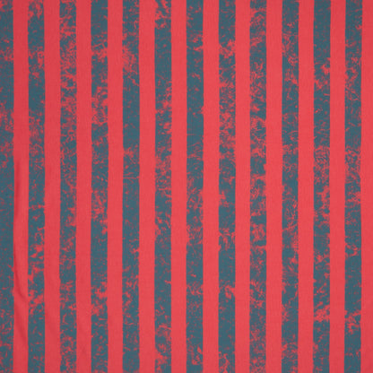 Cotton Knit Grey / Red Stripe - Ragland Fabrics