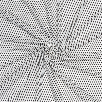 Cotton Knit Stripe B&W - Ragland Fabrics