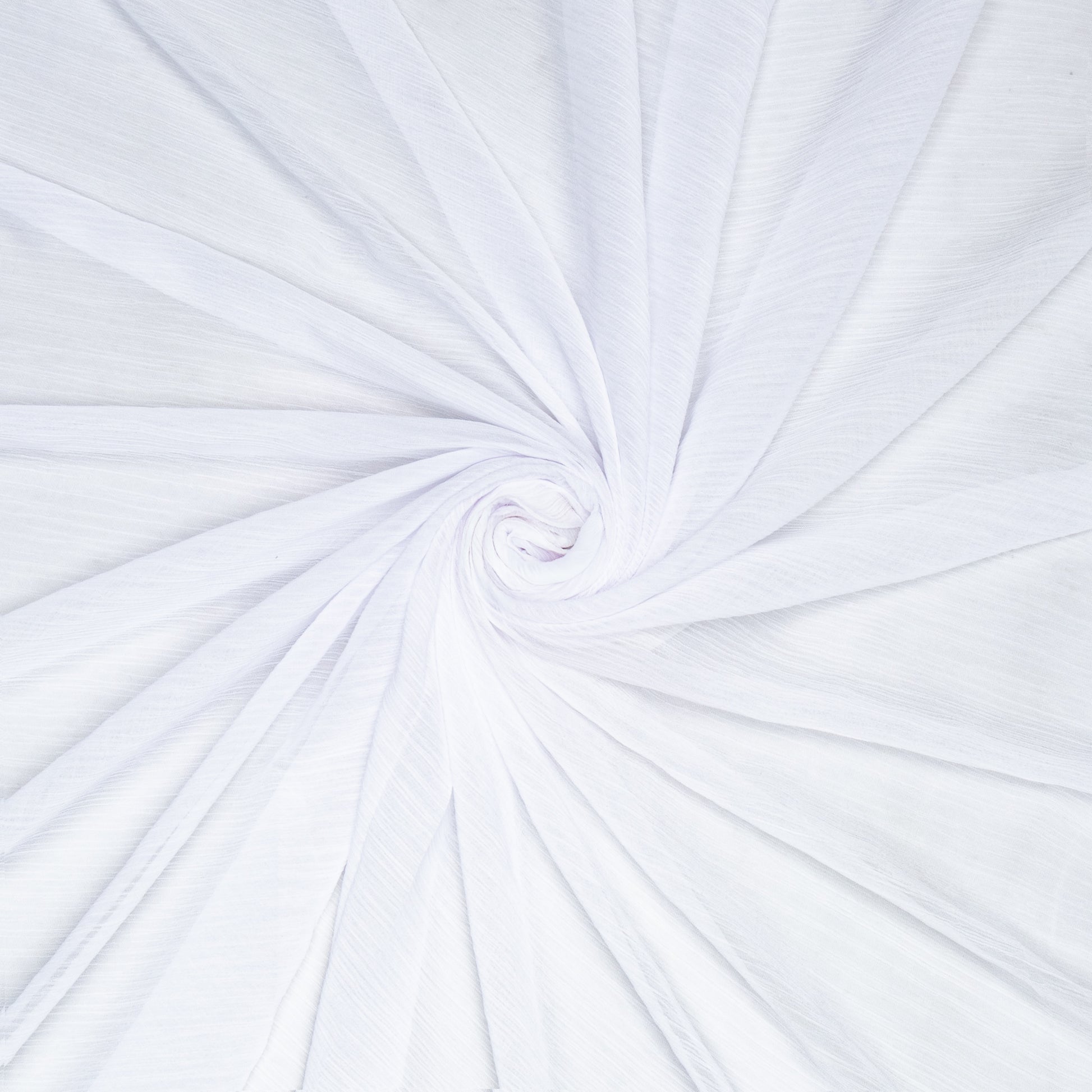 Crinkle Chiffon White - Ragland Fabrics