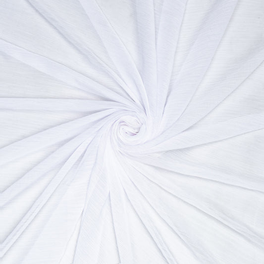 Crinkle Chiffon White - Ragland Fabrics