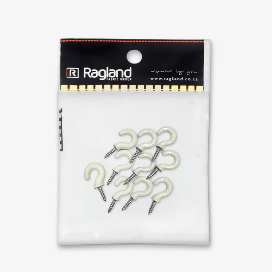 Cup Hooks PVC 16mm - Ragland Fabrics