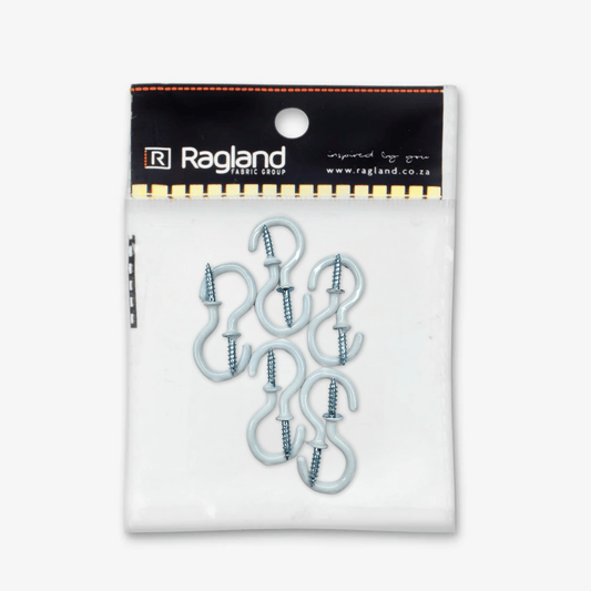 Cup Hooks PVC 25mm - Ragland Fabrics