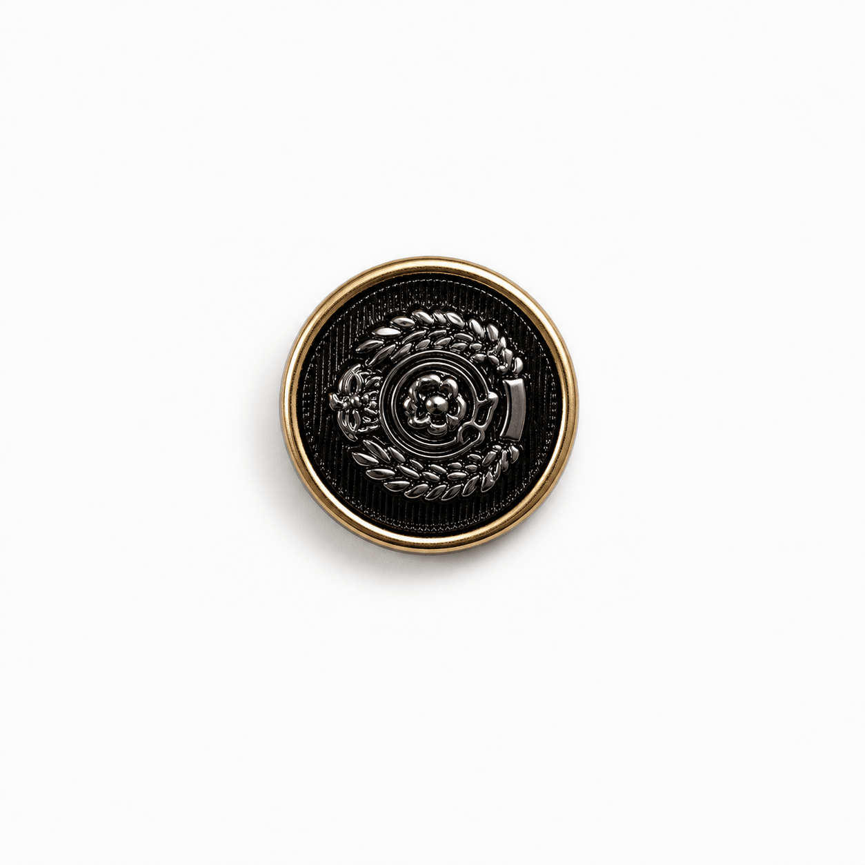COATS Emblem Black on Gold MEDIUM - Ragland Fabrics