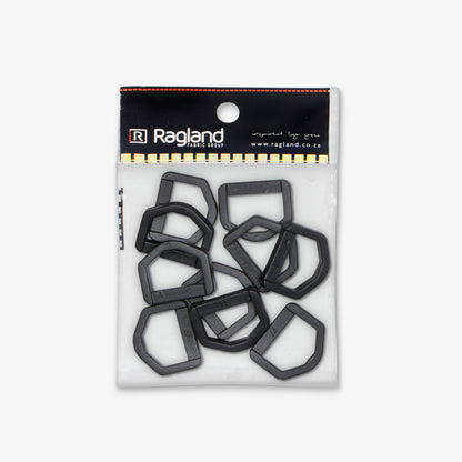 D - Ring 20mm Plastic - Ragland Fabrics