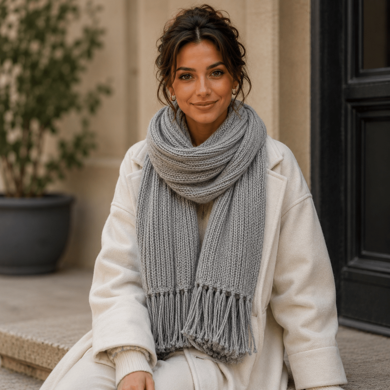 Wool 'Feels Like Cashmere' Dark Grey FLC16 - Ragland Fabrics