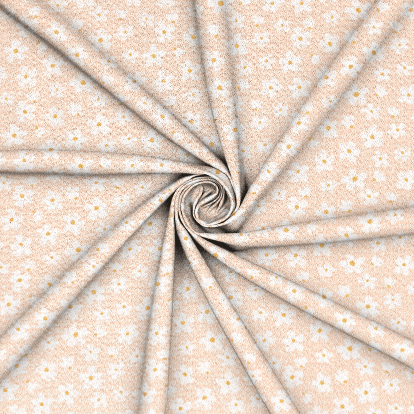 Designer Dress Ditsy Print - Peach - Ragland Fabrics