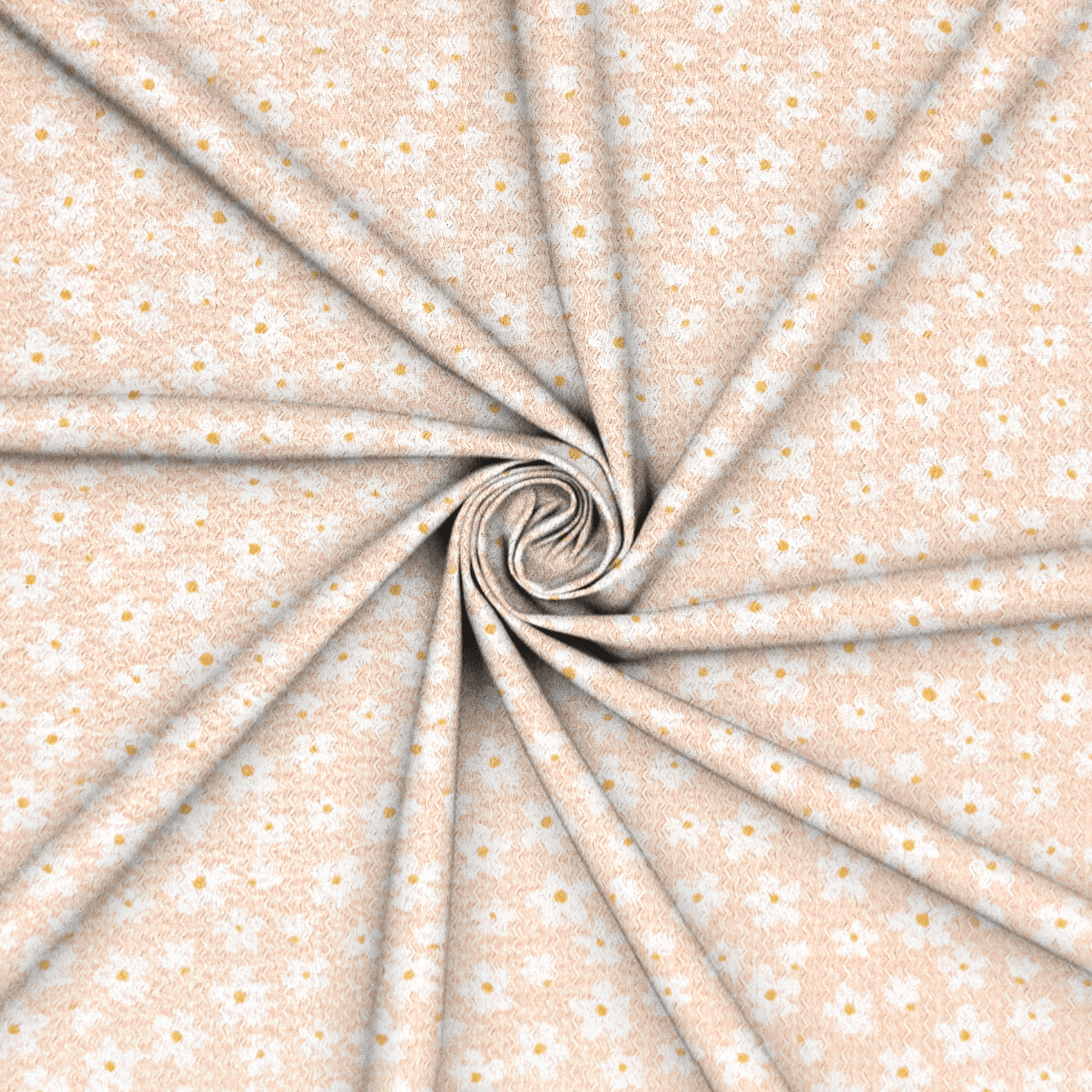Designer Dress Ditsy Print - Peach - Ragland Fabrics