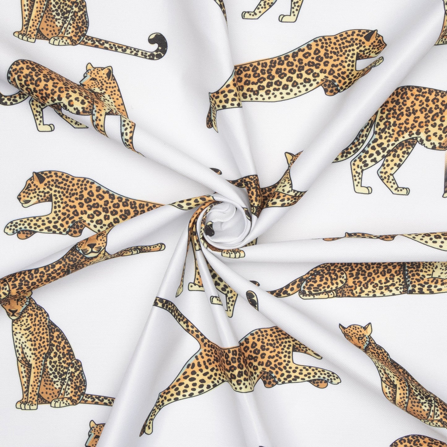 Eco Fabric Leopard White 2096 - Ragland Fabrics