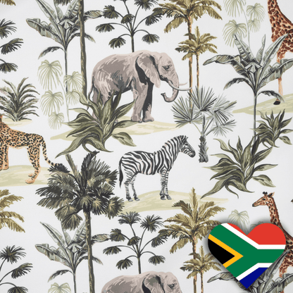 Eco Fabric Elephant White 2093 - Ragland Fabrics