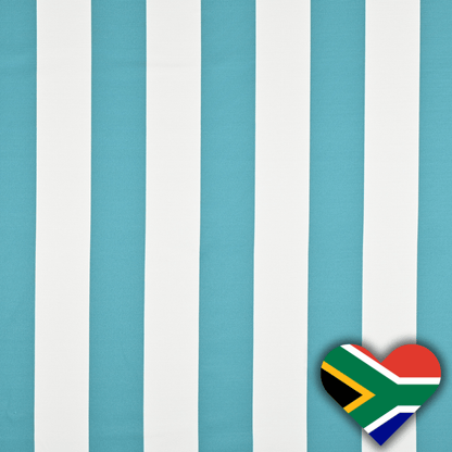 Eco Stripe Teal 623 140cm - Ragland Fabrics