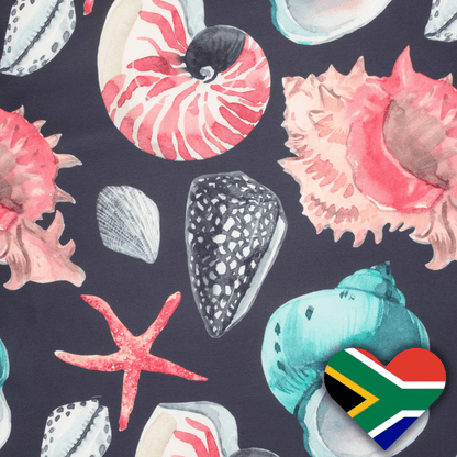 Eco Under The Sea Black 140cm - Ragland Fabrics