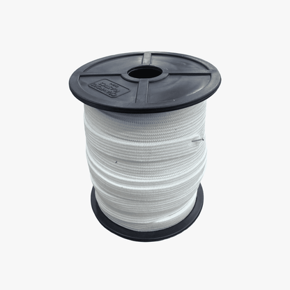 Elastic Knitted 8mm White | TBD - Ragland Fabrics