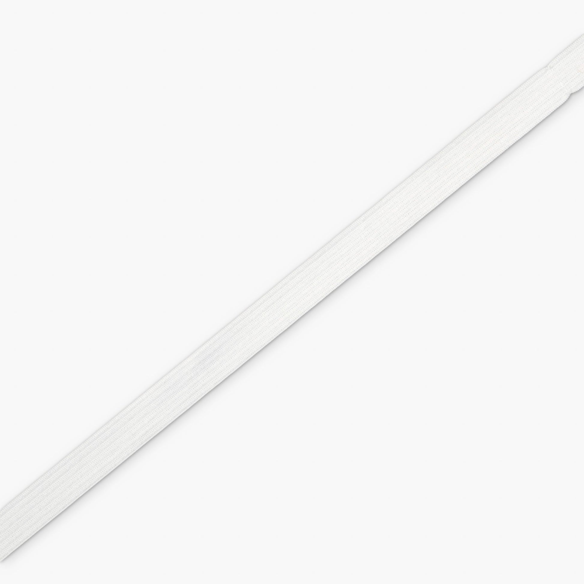Elastic Knitted 8mm White | TBD - Ragland Fabrics