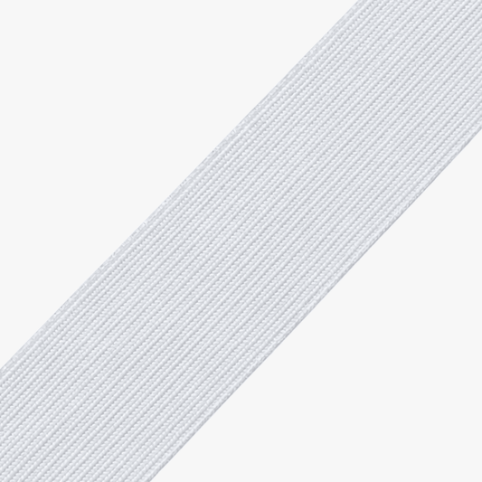 Elastic Hard Pull 50mm White - Ragland Fabrics