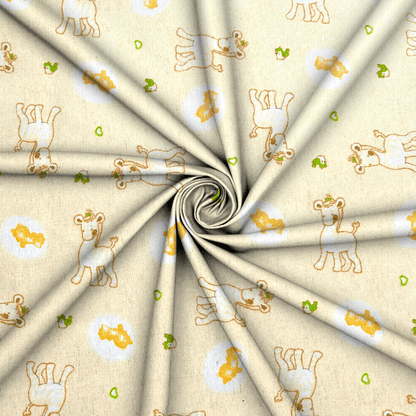 Flannel Brushed Cotton | Giraffe Yellow - Ragland Fabrics