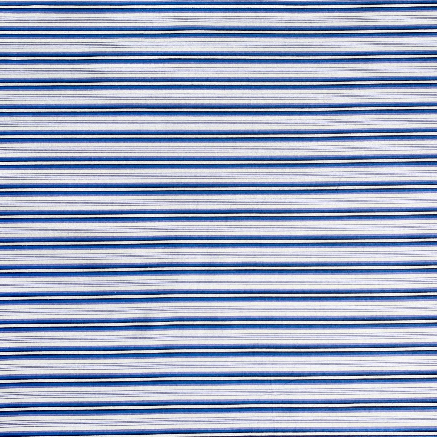 Flannel Brushed Cotton | Stripe Blue 2 - Ragland Fabrics