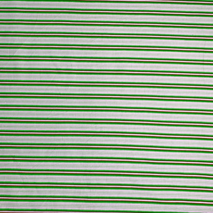 Flannel Brushed Cotton | Stripe Green 2 - Ragland Fabrics