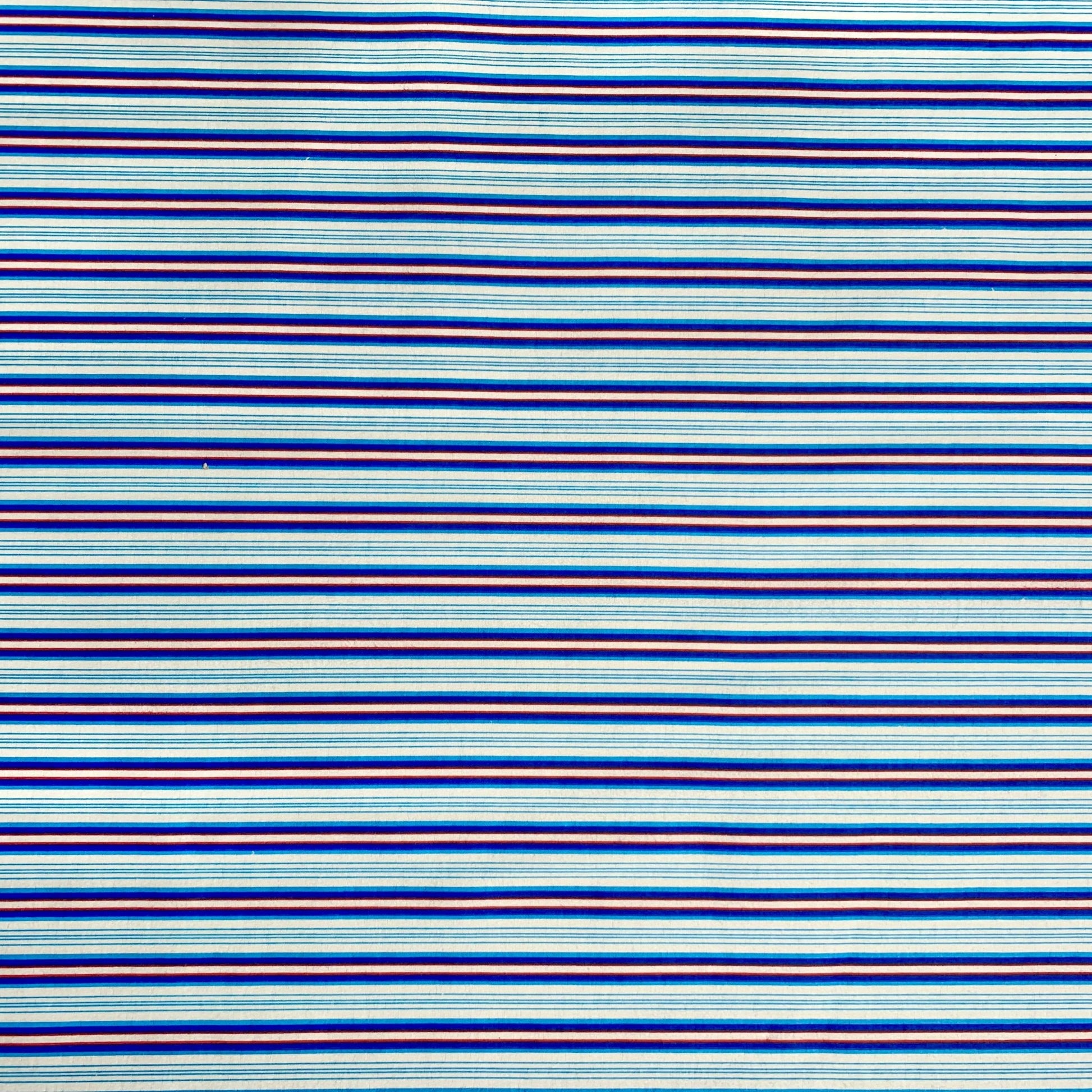 Flannel Brushed Cotton | Stripe Pink 2 - Ragland Fabrics
