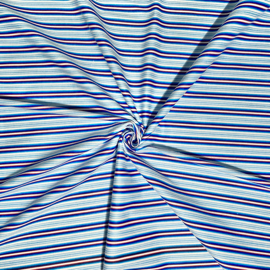 Flannel Brushed Cotton | Stripe Pink 2 - Ragland Fabrics