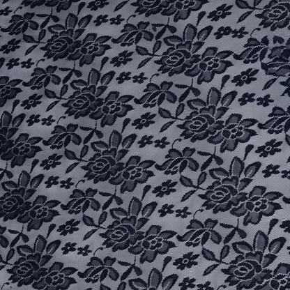 Flocked Tulle Navy - Ragland Fabrics