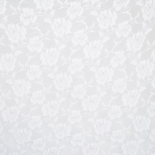 Flocked Tulle White - Ragland Fabrics