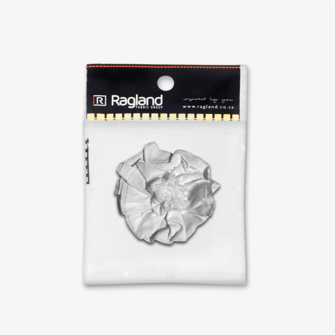 Flower Embellishment | White - Ragland Fabrics