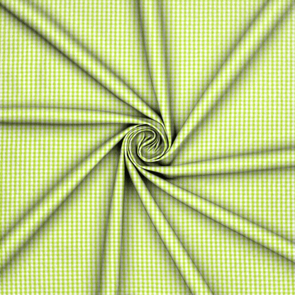 Gingham Check Lime - Ragland Fabrics