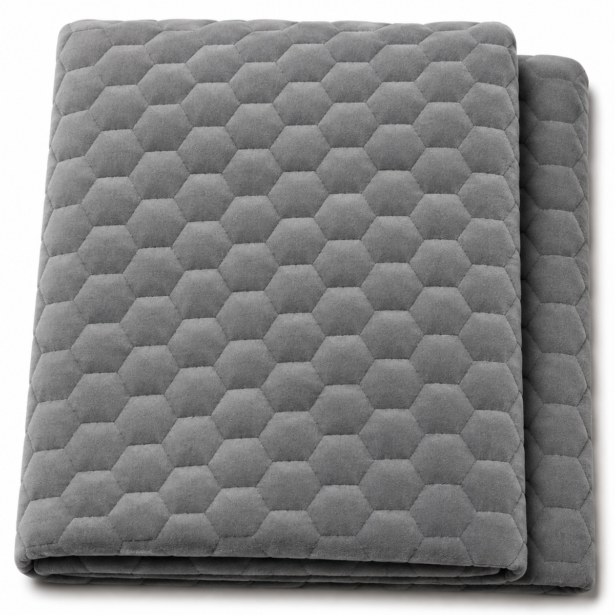 Last Of The Bests | Grey Quilted Velvet 0.95M x 1.4M