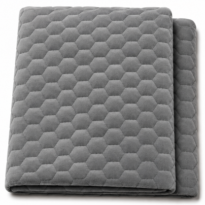 Last Of The Bests | Grey Quilted Velvet 0.95M x 1.4M