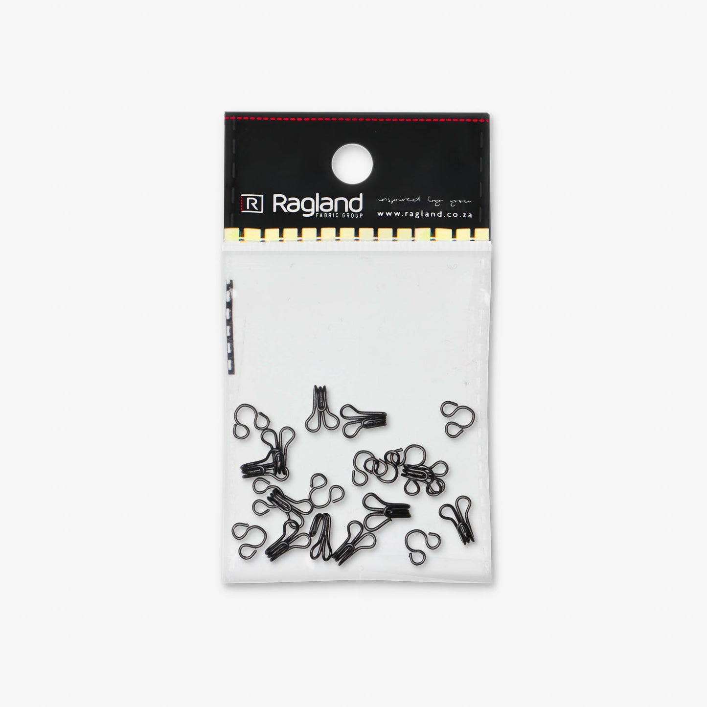 Hooks & Eyes Black - Size 1 - Ragland Fabrics