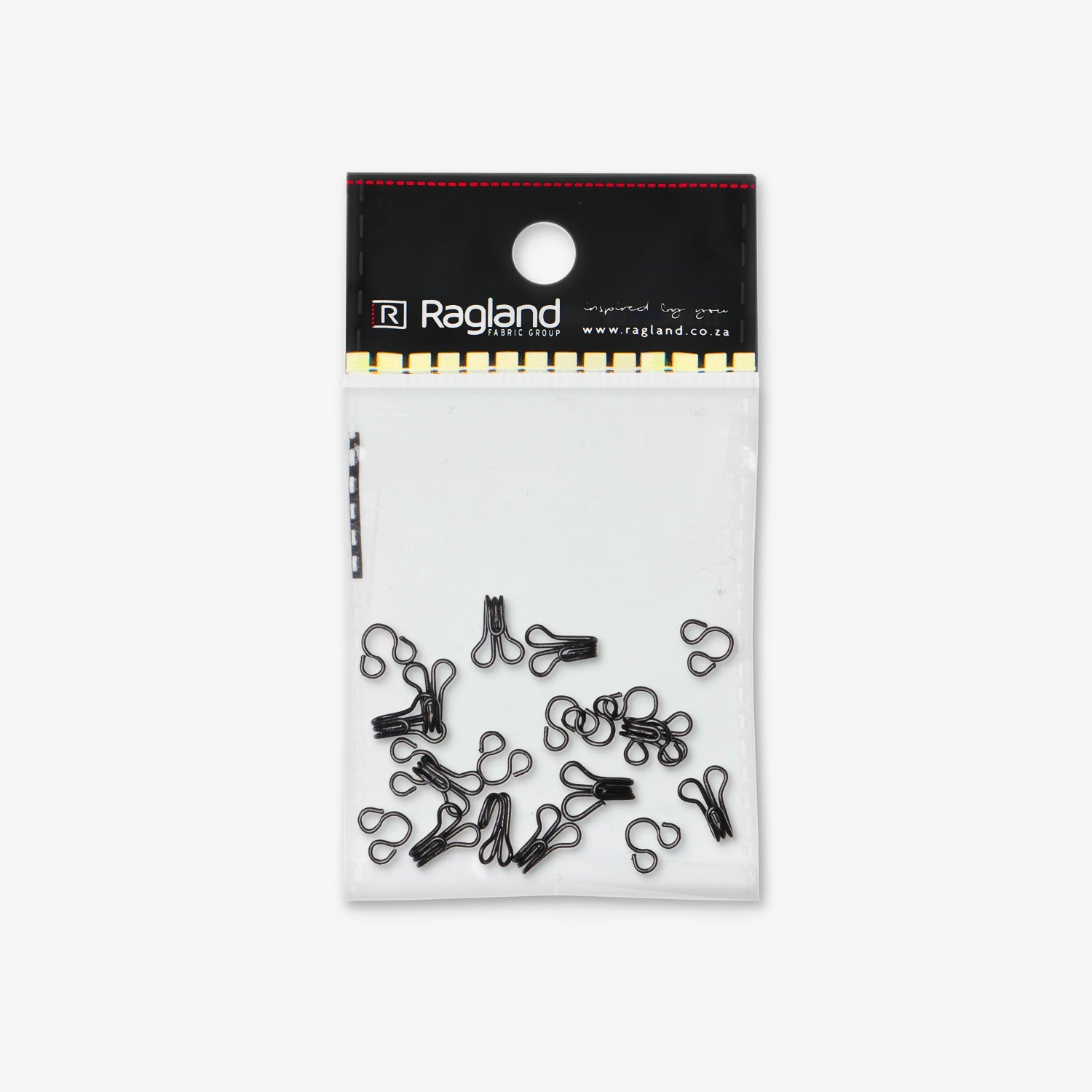 Hooks & Eyes Black - Size 1 - Ragland Fabrics
