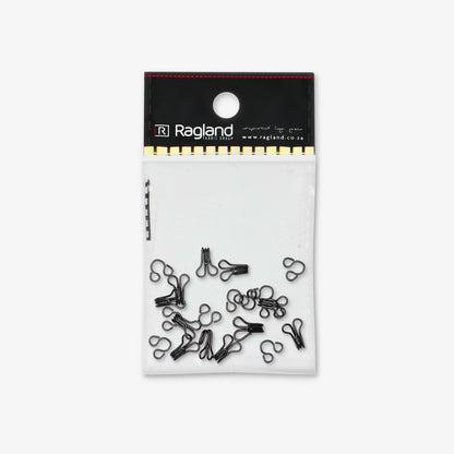 Hooks & Eyes Black - Size 1 - Ragland Fabrics