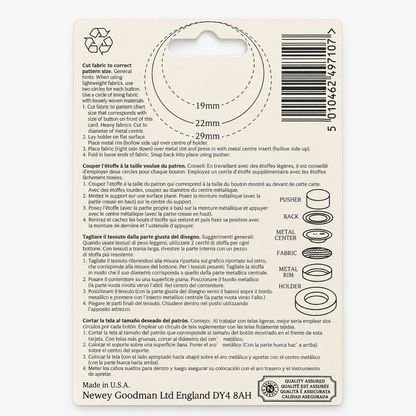 Easy Cover Buttons (3 Sizes)