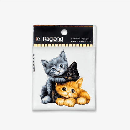 Motif Iron On Badge - Kitties - Ragland Fabrics