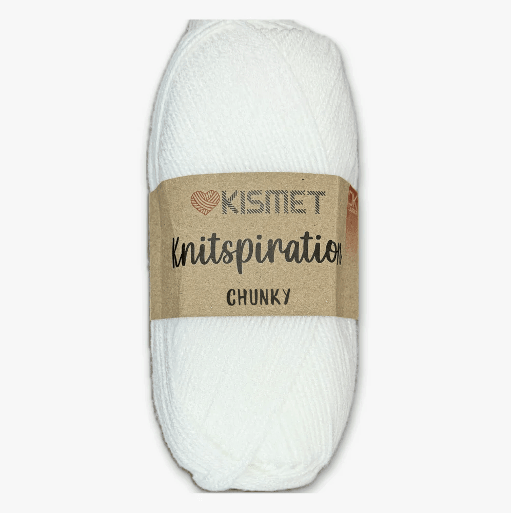 Knitspiration CHUNKY White K01 - Ragland Fabrics