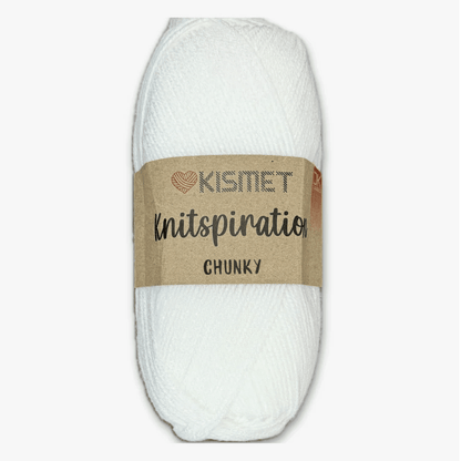 Knitspiration CHUNKY White K01 - Ragland Fabrics